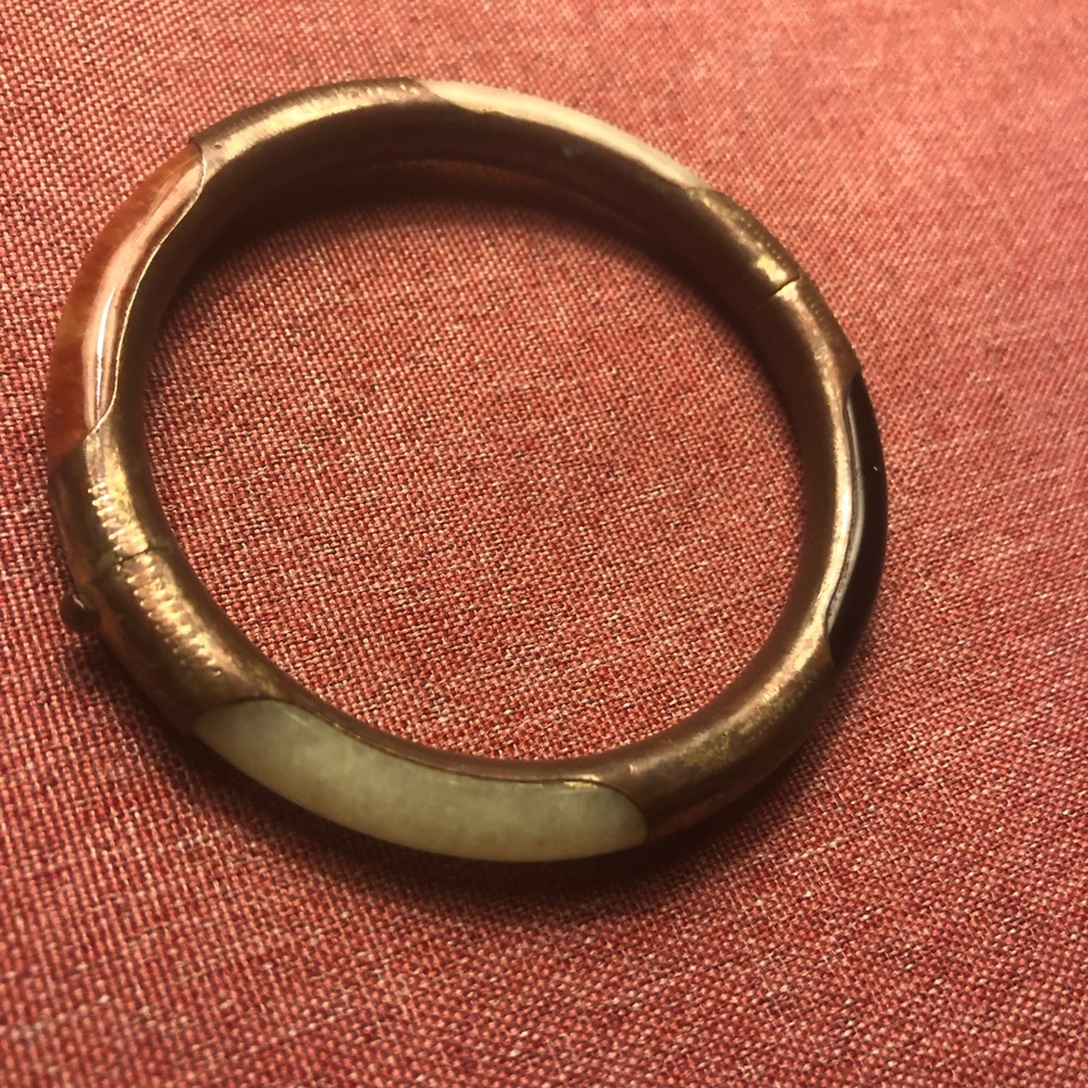 Vintage Sterling Silver Jade & Onyx Bracelet - $300 or  $280 w/offer